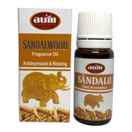 Ulei parfumat de lemn de santal AUM FRAGRANCES Antidepresiv și relaxant 10ml.