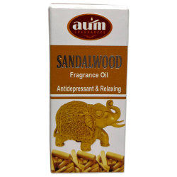 AUM FRAGRANCES Sandalwood Fragrance Oil Antidepressant and Relaxing 10ml.