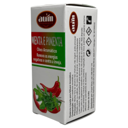 AUM FRAGRANCES Olio profumato Menta e Pepe Elimina le energie negative e contro l'invidia 10ml.