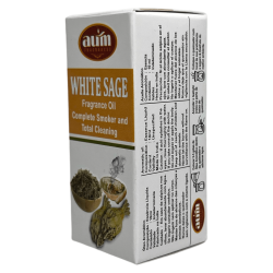 White Sage Fragrance Oil AUM FRAGRANCES Complete Defumator and Total Energy Cleansing 10ml.