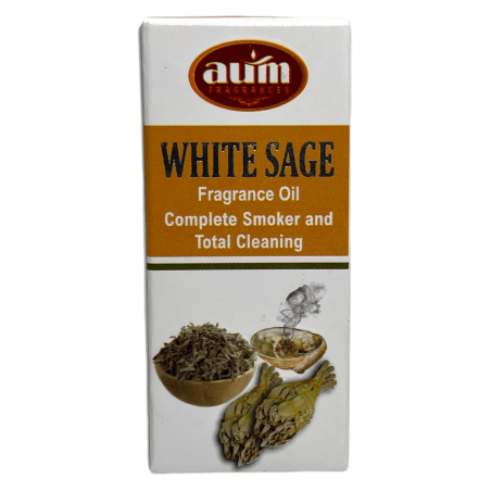 Huile parfumée Sauge Blanche AUM FRAGRANCES Fumeur Complet et Nettoyant Energie Total 10ml.