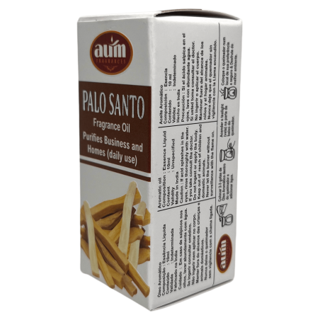 Aceite de Fragancia Palo Santo AUM FRAGRANCES Purificación Hogar y Negocio 10ml.