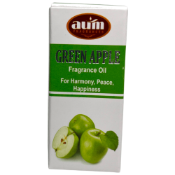 Green Apple Fragrance Oil AUM FRAGRANCES Harmony, Peace and Happiness 10ml.