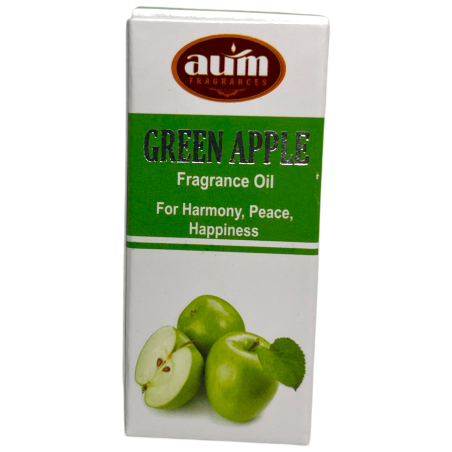 Óleo Fragrância Maçã Verde AUM FRAGRANCES Harmonia, Paz e Felicidade 10ml.