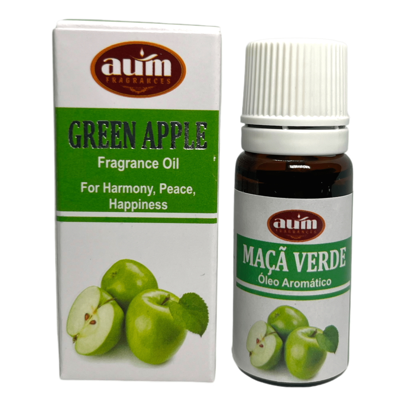 Green Apple Fragrance Oil AUM FRAGRANCES Harmony, Peace and Happiness 10ml.-AUM Fragrances Fragrance Oil-HOSTENATURA