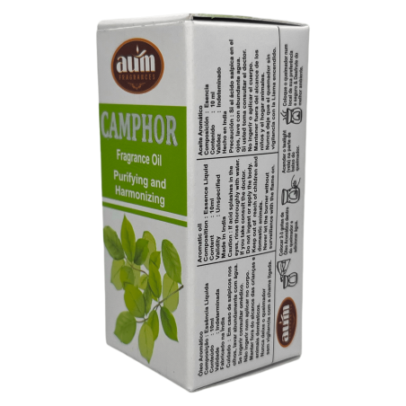 Huile parfumée de camphre AUM FRAGRANCES Purification et Harmonie 10ml.