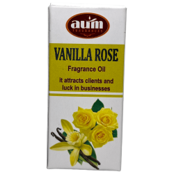 AUM FRAGRANCES Aceite perfumado de vainilla rosa atrae clientes e sorte nos negocios 10 ml.