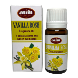 AUM FRAGRANCES Aceite perfumado de vainilla rosa atrae clientes e sorte nos negocios 10 ml.