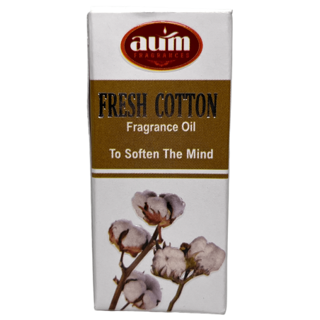 Aceite de Fragancia Algodón AUM FRAGRANCES Para suavizar la mente 10ml.