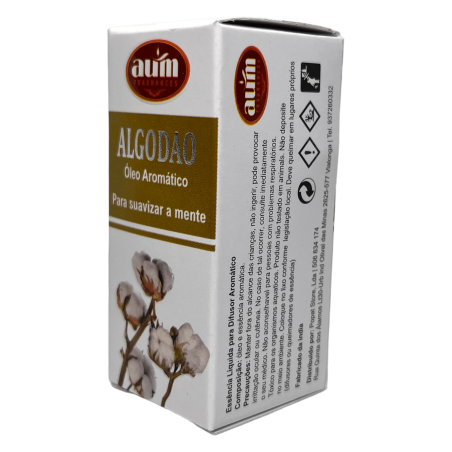 Aceite de Fragancia Algodón AUM FRAGRANCES Para suavizar la mente 10ml.