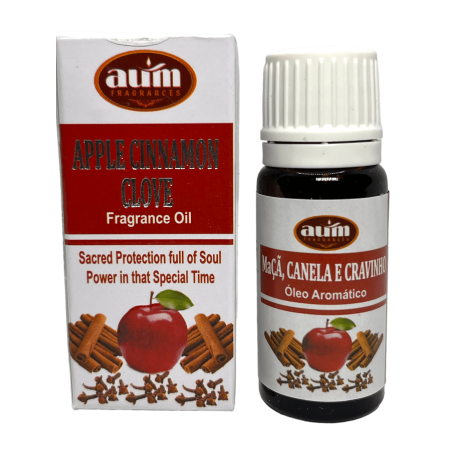 Apfel-, Zimtik- und Nelkenduftöl AUM FRAGRANCES göttlicher Schutz voller spiritueller Energie 10ml.