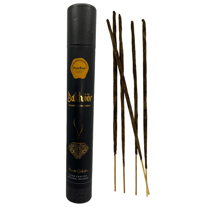 Bakhoor Pure Soul AUM Düfte Räucherstäbchen - Hochwertiger indischer handgemachter Weihrauch - 25gr.-Pure Soul Incense AUM Fragrances Hochwertige indische Handwerkskunst-HOSTENATURA