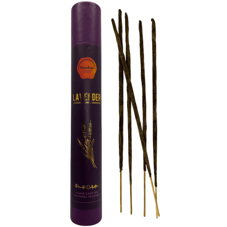 Incienso Lavanda Pure Soul AUM Fragrances - Incienso artesanal indio de alta calidad - 25gr.