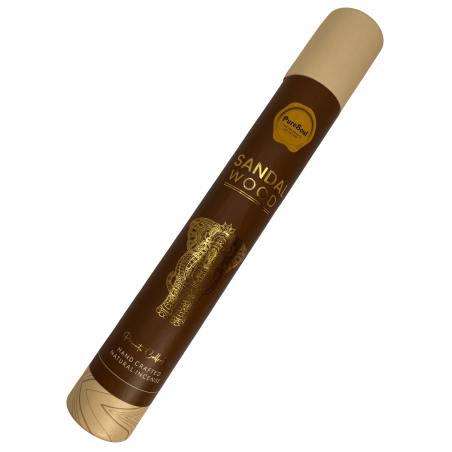 Tămâie din lemn de santal Pure Soul AUM Fragrances - Tămâie indiană de înaltă calitate, lucrată manual - 25gr.