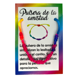 Pulsera 7 Nudos Amistad - HOSTENATURA Lealtad, Unión y Cariño