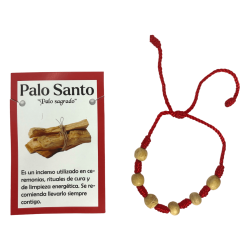 7 Knot Bracelet with Palo Santo 6 beads - HOSTENATURA Purification and Protection