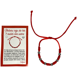 Bracciale in Acciaio 7 Nodi - HOSTENATURA Protegge dalle cattive vibrazioni e blocca le energie negative