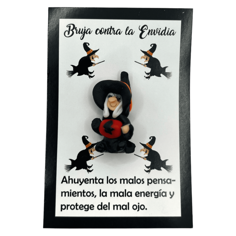 Bruja contra la envidia - Amuleto Esotérico HOSTENATURA - Ahuyenta los malos pensamientos, malas energías y protege mal de ojo-AMULETS-HOSTENATURA