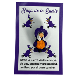 Lucky Witch - HOSTENATURA Esotérico Amuleto - Atrae a sorte, dá a sensación de paz, amizade e prosperidade.