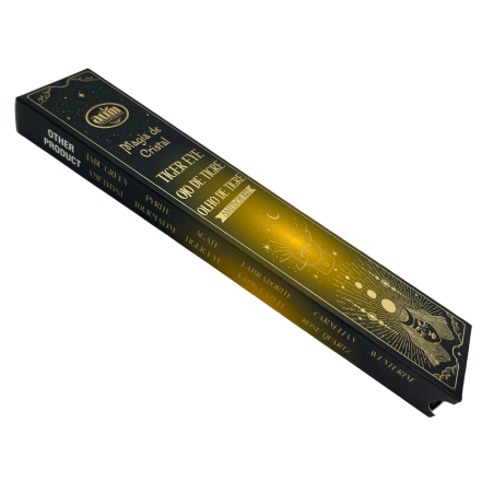 Incienso Ojo de Tigre Magia de Cristal Aum Fragrances - Incienso con cajita de cristales de Ojo de Tigre - 20gr.