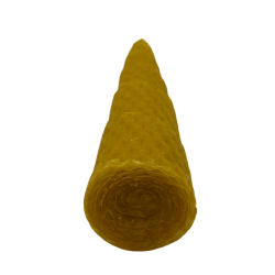 Spiral Honey Candle Natural Beeswax - 15x3cm