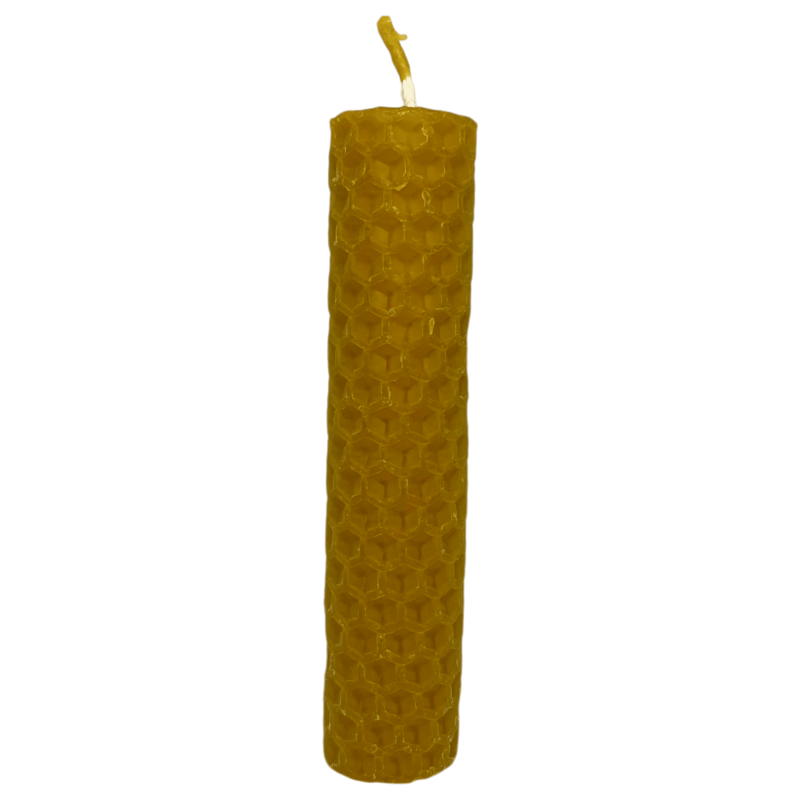Natürliche Bienenwachs-Honigkerze – 10 x 2 cm – 25 g.-Natürliche Honigkerzen - Bienenwachs-HOSTENATURA