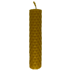 Naturalna świeca z wosku pszczelego i miodu - 10x2cm - 25gr.