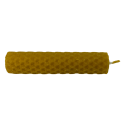 Naturalna świeca z wosku pszczelego i miodu - 10x2cm - 25gr.