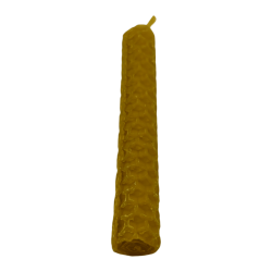 Natürliche Bienenwachs-Honigkerze – 10 x 1 cm – 15 g.