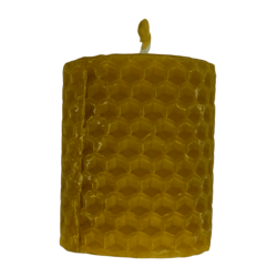 Round Honey Candle Natural Beeswax - 5x5cm