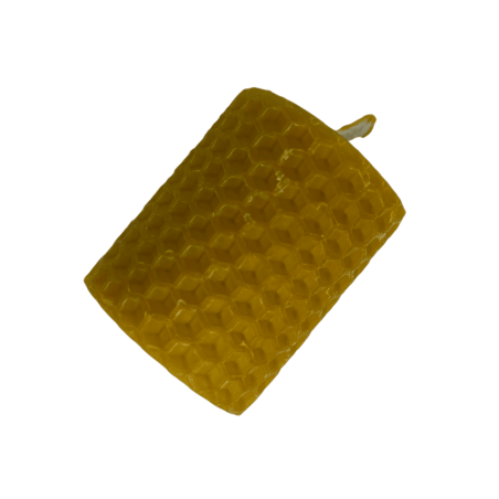 Naturligt bivax runt honungsljus - 5x5cm