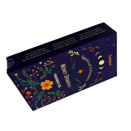 Óleo Fragrância Atrai Dinheiro GOLOKA Infusões Espirituais Desenho de Dinheiro 10ml.