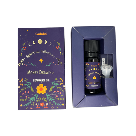 Aceite Fragancia Atrae Dinero GOLOKA Spiritual Infusions Money Drawing 10ml.