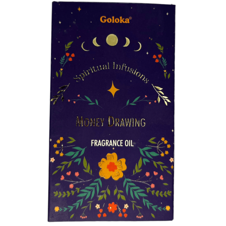 L'olio profumato attira il denaro GOLOKA Infusi spirituali Disegno del denaro 10ml.