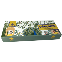 Incienso Dhoop Azafran AROMA Fragrances Kashmiri Saffron Luxury Dhoop Sticks - Incienso tibetano 15 barritas en cajita regalo