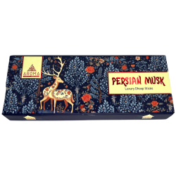 Persan Musk Dhoop Encens AROMA Fragrances Persan Musk Luxury Dhoop Sticks - Encens tibétain 15 bâtons dans une boîte cadeau