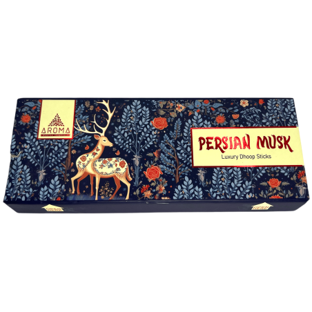 Persian Musk Dhoop rökelse AROMA Dofter Persian Musk Luxury Dhoop Sticks - Tibetansk rökelse 15 pinnar i presentförpackning