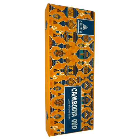 Dhoop Rökelse OUD AROMA Dofter Kambodja Oud Lyxiga Dhoop Sticks - Tibetansk Rökelse 15 pinnar i presentförpackning