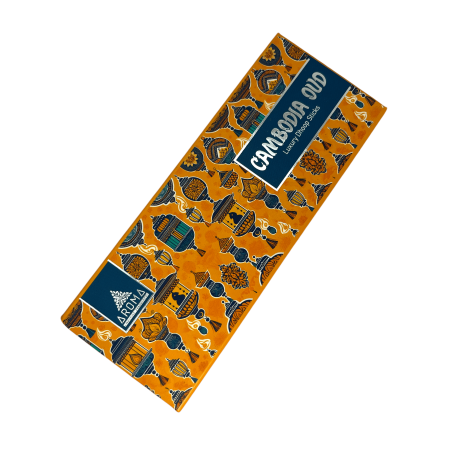 Dhoop Wierook OUD AROMA Geuren Cambodja Oud Luxe Dhoop Sticks - Tibetaanse Wierook 15 stokjes in geschenkverpakking