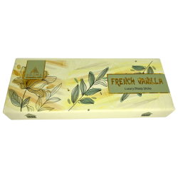 Vanille Dhoop Encens AROMA Parfums Vanille Française Luxe Dhoop Sticks - Encens Tibétain 15 bâtons dans une boîte cadeau