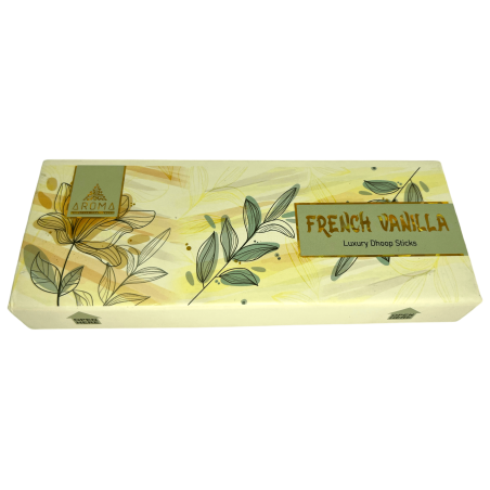 Encens Dhoop Vainilla AROMA Fragrances French Vanilla Luxury Dhoop Sticks - Encens tibetà 15 barretes en capseta regal