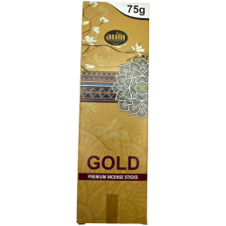 Incensos Premium Gold AUM Fragrâncias GOLD Premium Incensos em Bastões 75gr.