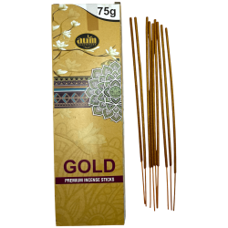 Incensos Premium Gold AUM Fragrâncias GOLD Premium Incensos em Bastões 75gr.