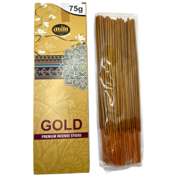 Incensos Premium Gold AUM Fragrâncias GOLD Premium Incensos em Bastões 75gr.