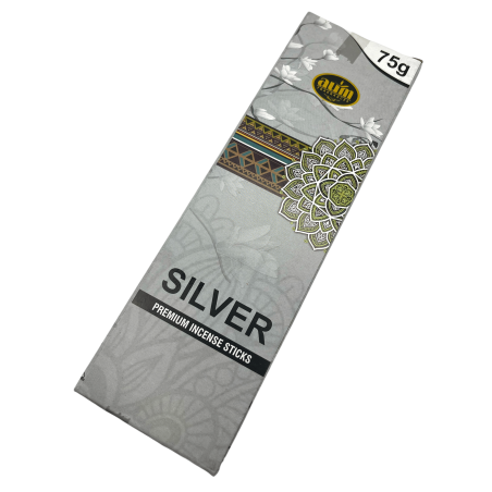 Premium Silver Incense AUM Fragrances SILVER Premium Incense Sticks 75gr.