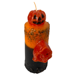 Special Halloween Candle to Scare Away Ghosts HOSTENATURA - Includes Prayer