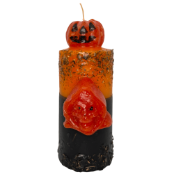 Special Halloween Candle to Scare Away Ghosts HOSTENATURA - Includes Prayer