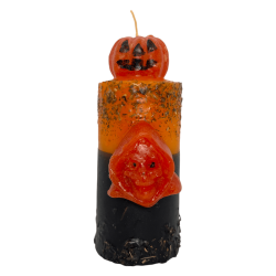 Special Halloween Candle to Scare Away Ghosts HOSTENATURA - Includes Prayer