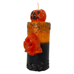 Special Halloween Candle to Scare Away Ghosts HOSTENATURA - Includes Prayer