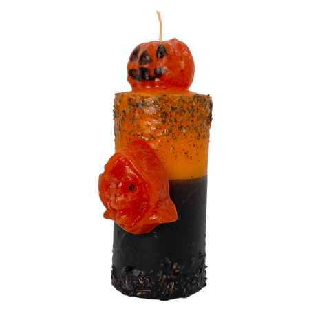 Special Halloween Candle to Scare Away Ghosts HOSTENATURA - Includes Prayer